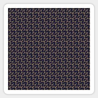 Anchors Gold Pattern Sticker